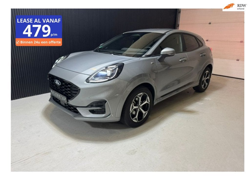 Ford Puma 1.0 EcoBoost Hybrid ST Automaat 125pk Navigatie St, Puma, Zwart, Automatische klimaatregeling, Bedrijf