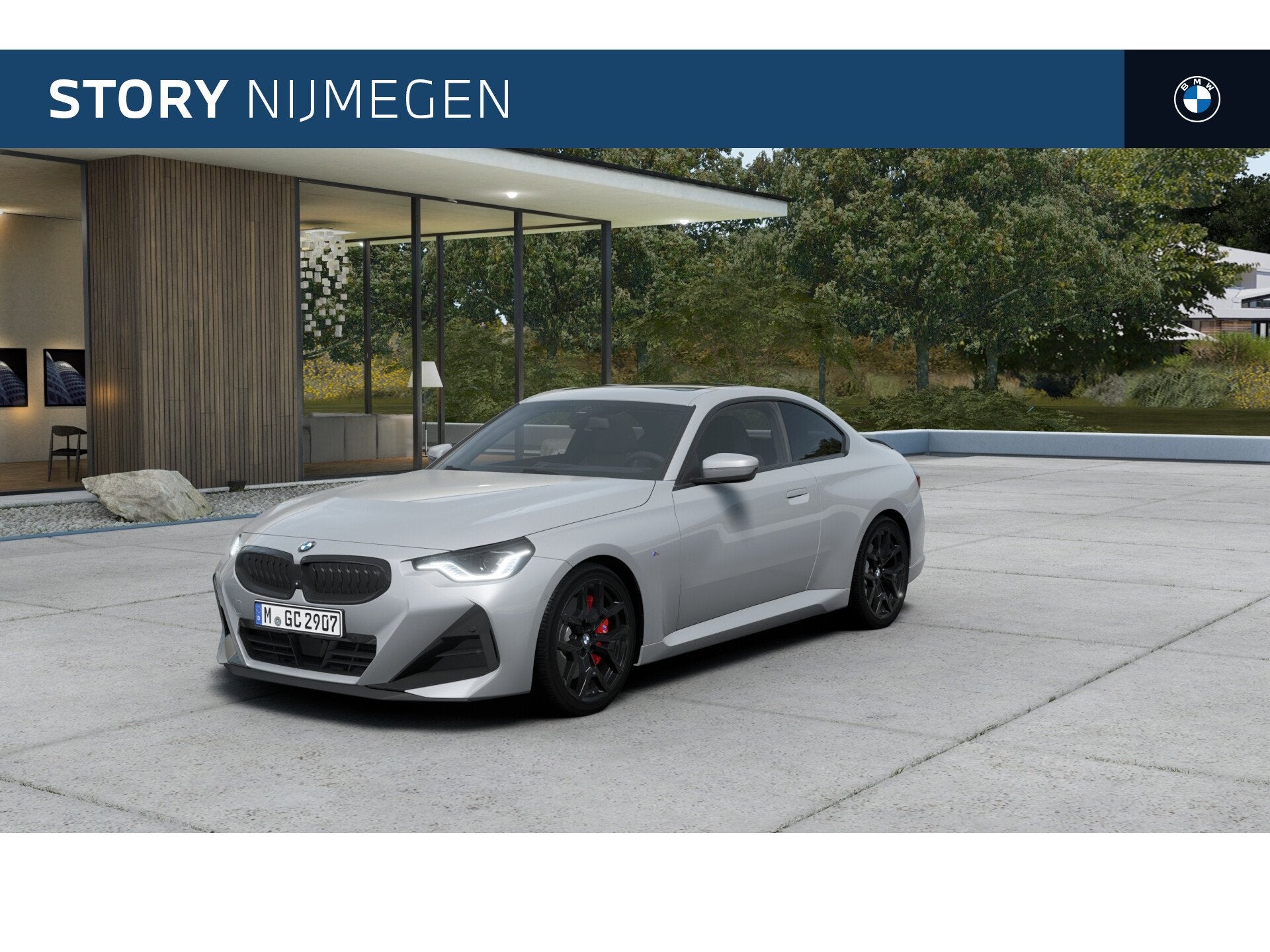 BMW 2 Serie Coupe 220i M Sport Automaat / Schuif-kanteldak /, Automaat, Zwart, 4 cilinders, 4 stoelen