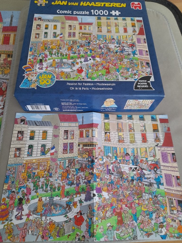 Jan van Haasteren Modewaanzin, Ophalen of Verzenden, 500 t/m 1500 stukjes, Zo goed als nieuw, Legpuzzel