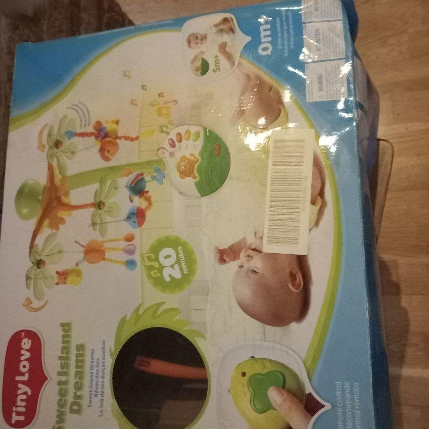 Muziekmobiel - Tinylove- sweet island dreams, Kinderen en Baby's, Ophalen of Verzenden, Zo goed als nieuw, Mobiel, Met licht