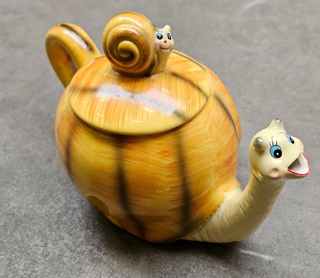 Vintage 70s Slak Theepot - Siaki Dolomite design, Antiek en Kunst, Ophalen of Verzenden