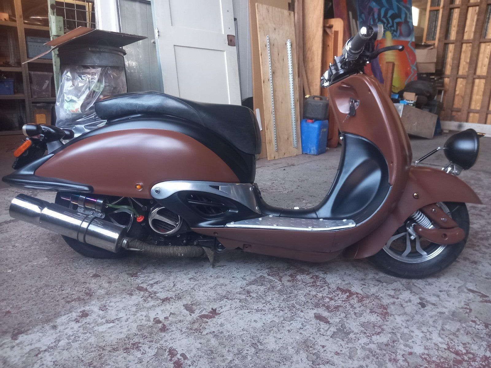 Project Scooter - Maak deze unieke scooter af!, Ophalen of Verzenden, Gebruikt, Benzine