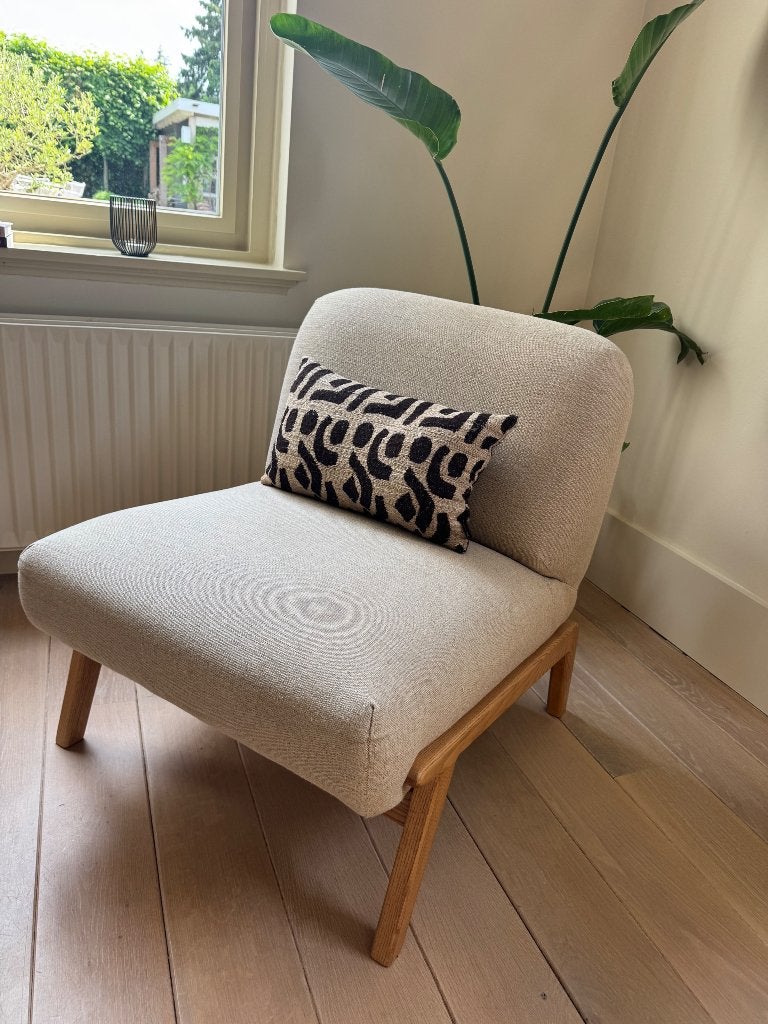 FAUTEUIL linnen Zara home, Huis en Inrichting, Fauteuils, Ophalen, 75 tot 100 cm, Zo goed als nieuw, Overige materialen