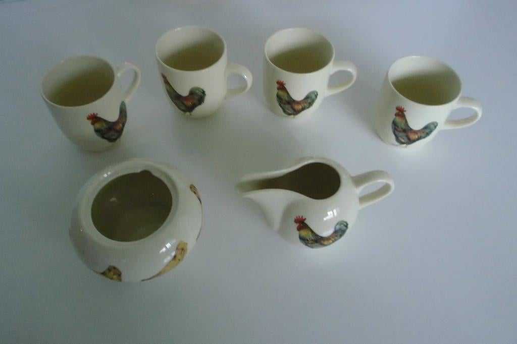 kip servies, Huis en Inrichting, Keuken | Servies, Overige typen, Ophalen of Verzenden, Zo goed als nieuw, Overige stijlen