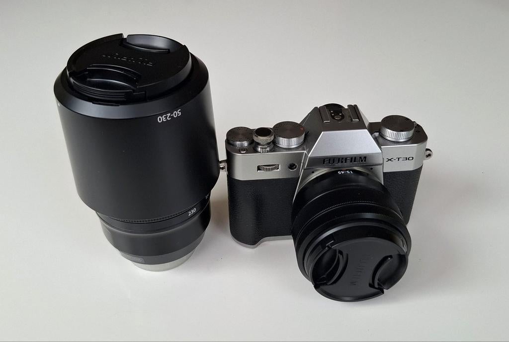 Fujifilm X-T30 systeemcamera met twee lenzen, Ophalen of Verzenden, Zo goed als nieuw, Fuji, Geen optische zoom