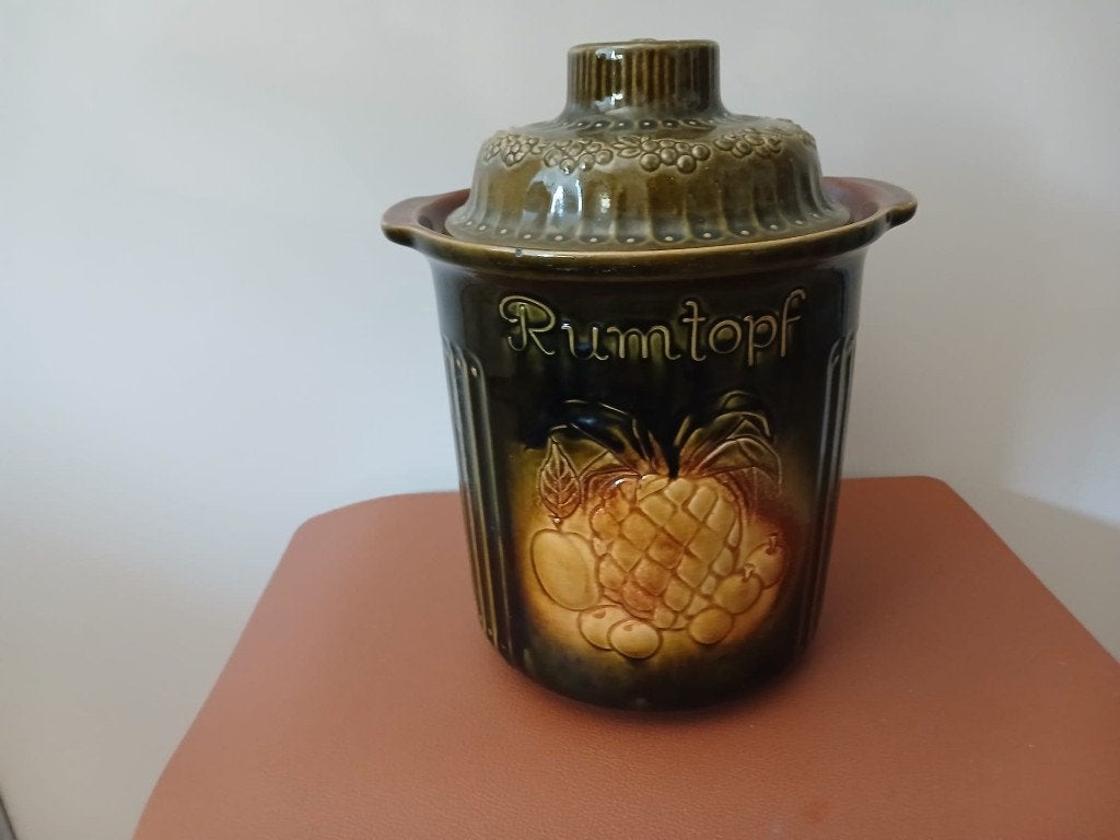 Vintage West Germany Rümtopf  met deksel nr 829-29 (ref#018), Antiek en Kunst, Ophalen of Verzenden