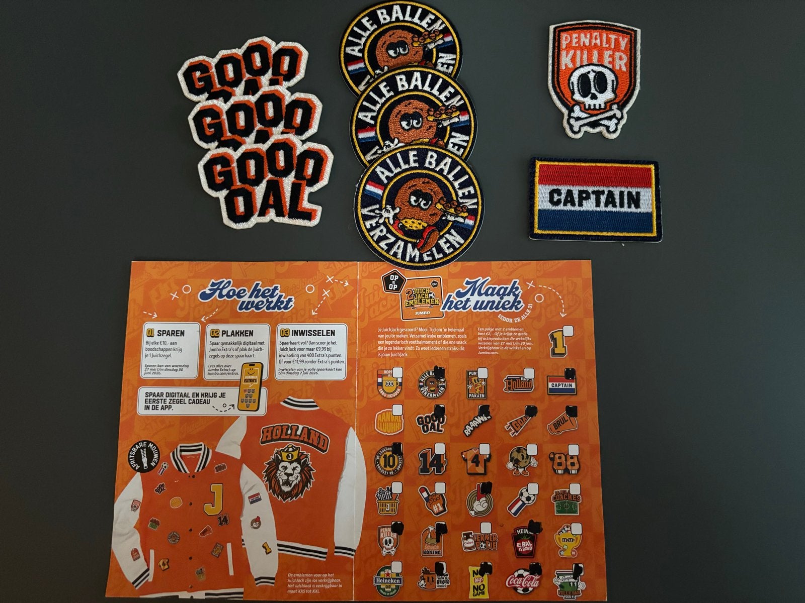 Jumbo voetbal emblemen gezocht om te ruilen, Ophalen, Nieuw
