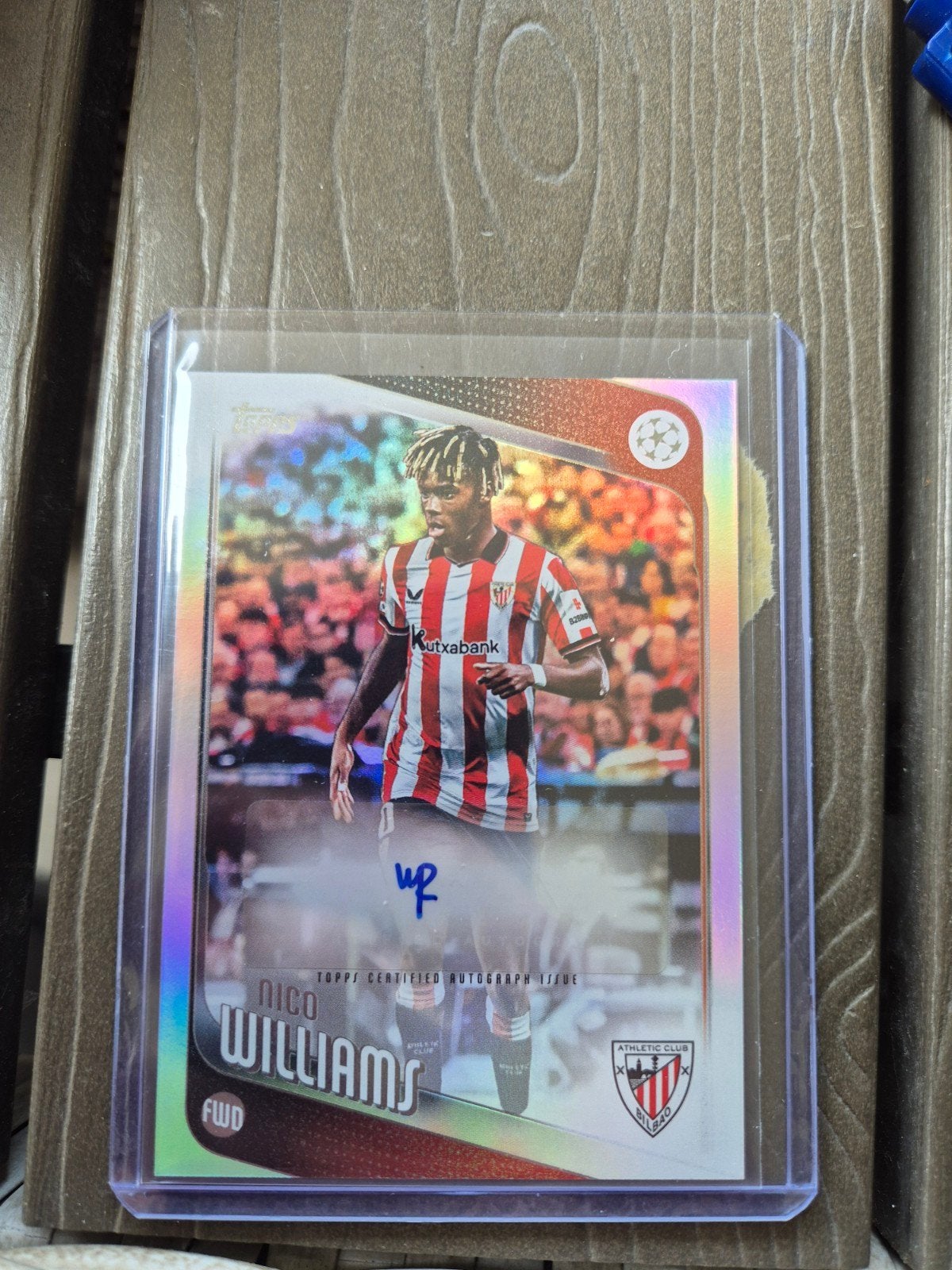 Nico Williams Topps Certified Autograph Issue Spelerskaart, Ophalen of Verzenden, Nieuw, Buitenlandse clubs, Spelerskaart