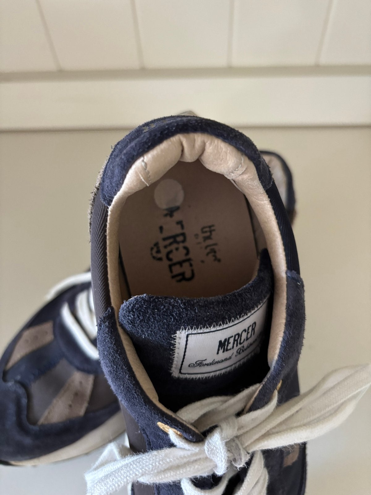 Mercer Amsterdam dames sneakers - Maat 39, Ophalen of Verzenden, Gedragen, Blauw, Sneakers of Gympen