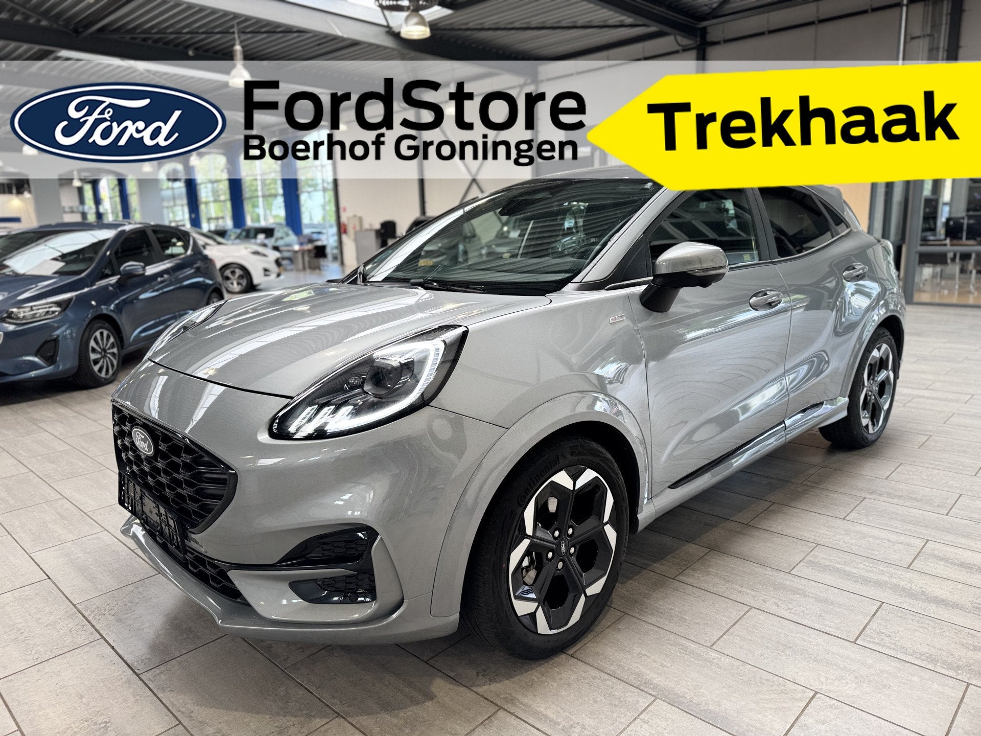 Ford Puma EcoBoost 125 pk Hybrid ST-Line X | Trekhaak | Wint, Auto's, Ford, Bedrijf, Hybride Elektrisch/Benzine, 3 cilinders, SUV of Terreinwagen