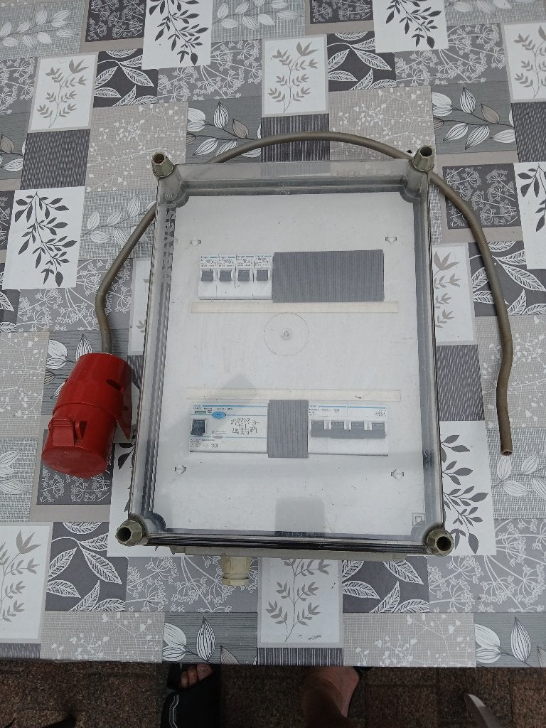 Groepenkast Hager 3 fase incl. Stopc. 3 fase, Ophalen, Gebruikt, Hager, Groepenkast