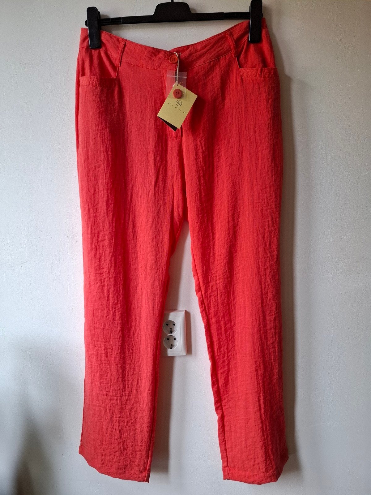 Micha oranje viscosemix broek maat 46, Kleding | Dames, Maat 46/48 (XL) of groter, Nieuw, Oranje, Ophalen of Verzenden