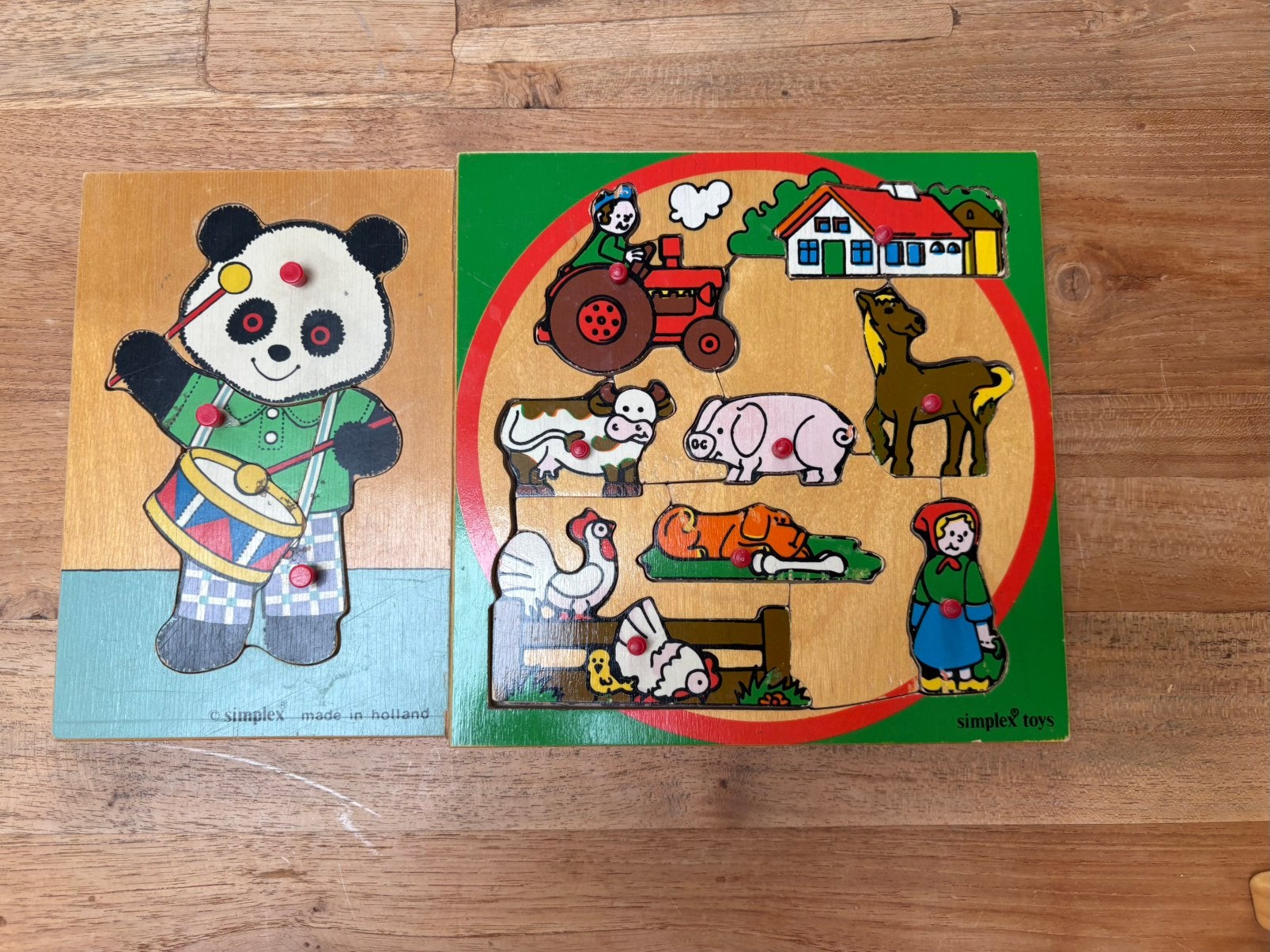 ZGAN 2 prachtige vintage puzzels van Simplex, Ophalen of Verzenden, Zo goed als nieuw