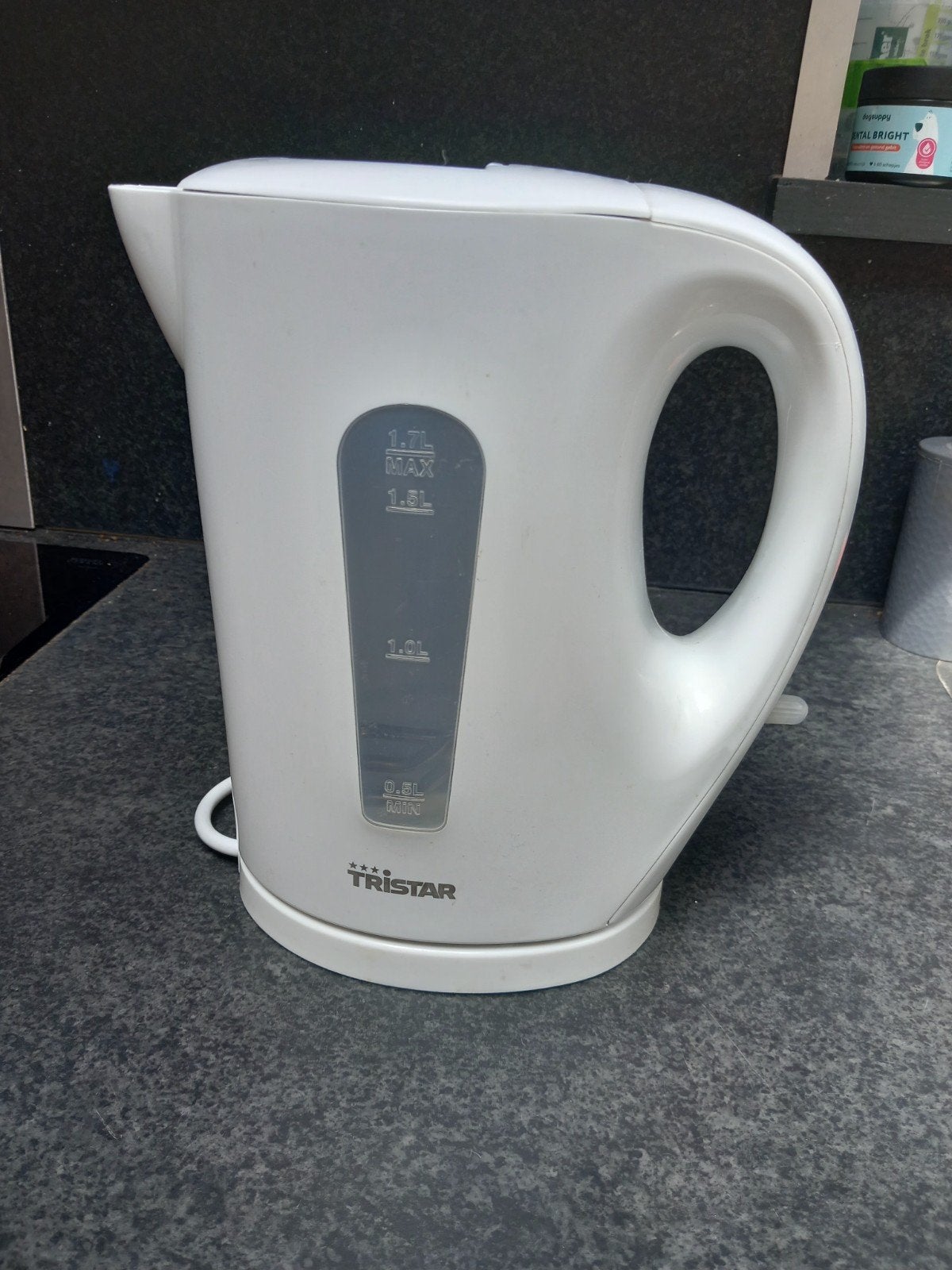 Tristar Waterkoker PD-8742 - 1.7L - Wit, 1 tot 2 liter, Ophalen of Verzenden, Draadloos