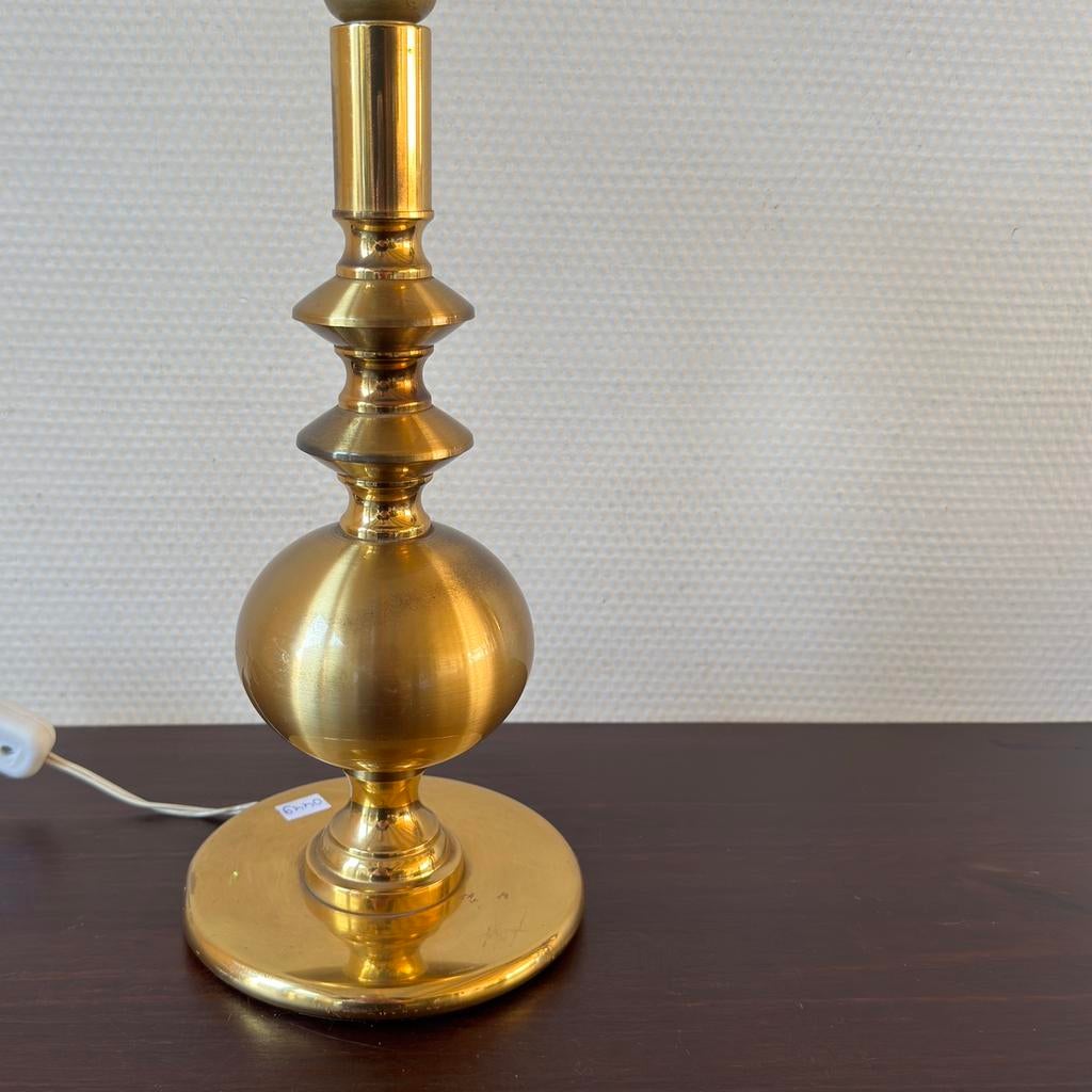 Vintage Messing Desing Lampenvoet, Geborsteld Koper, Ophalen of Verzenden, Gebruikt, Metaal, Minder dan 50 cm