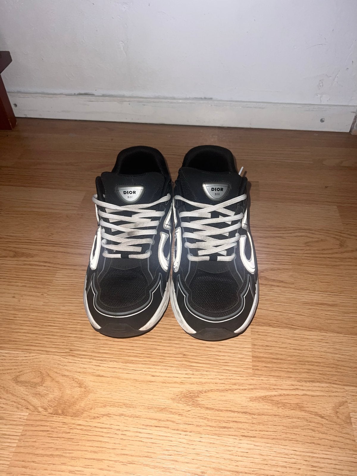 Dior B30 Sneakers Maat 44 (gedragen), Ophalen of Verzenden, Gedragen, Zwart, Sneakers of Gympen