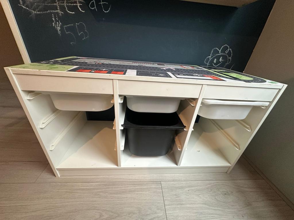 IKEA Kinder Vakken Lade Kastje met Speelmat Bovenkant, Ophalen of Verzenden