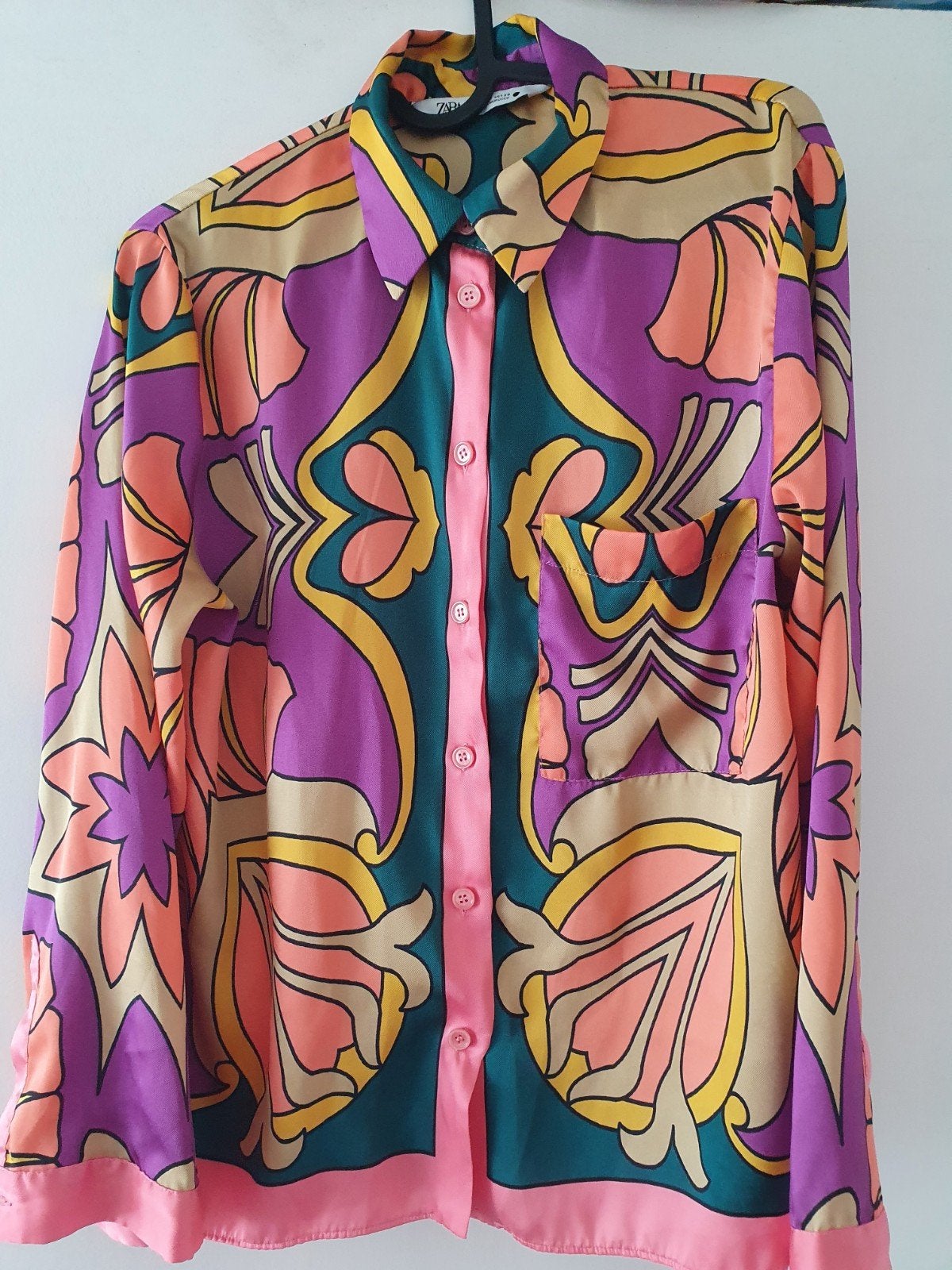 Zgan! Hele leuke gekleurde blouse van Zara maat M!, Verzenden, Zo goed als nieuw, Maat 38/40 (M)