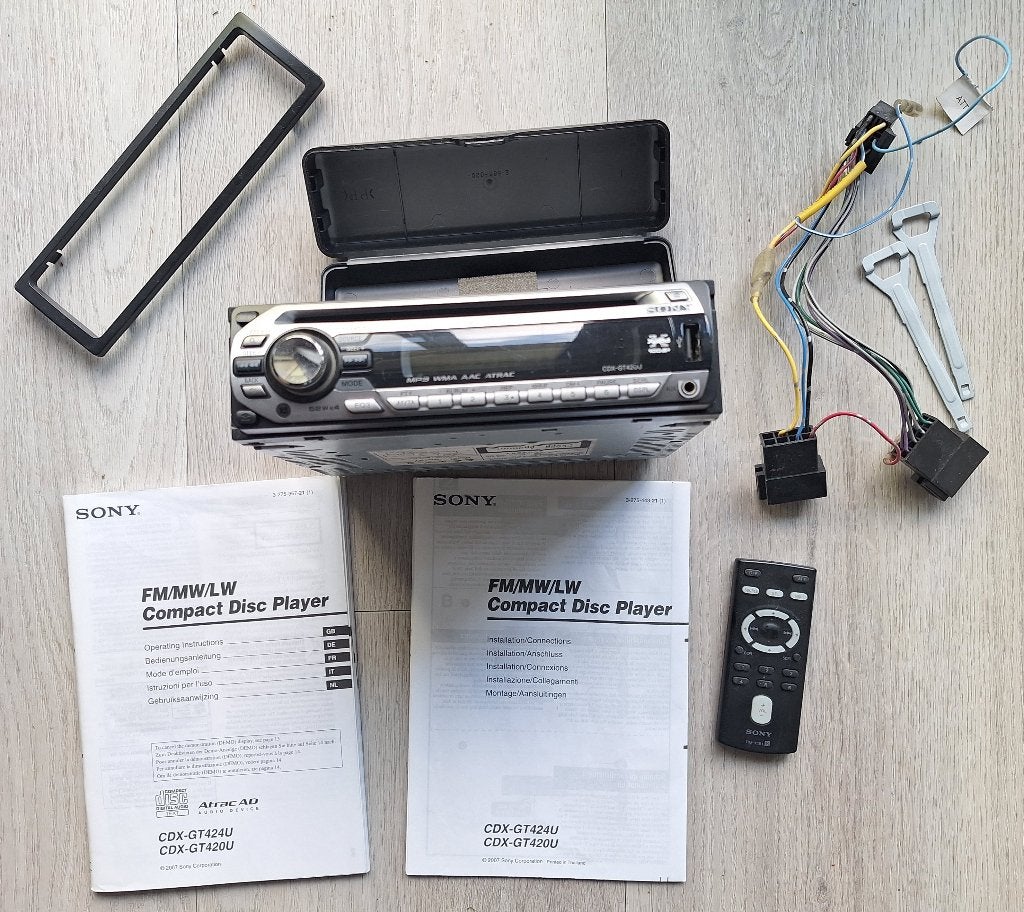 Sony CDX-GT420U autoradio met cd-speler en mp3-functie, Ophalen of Verzenden, Gebruikt