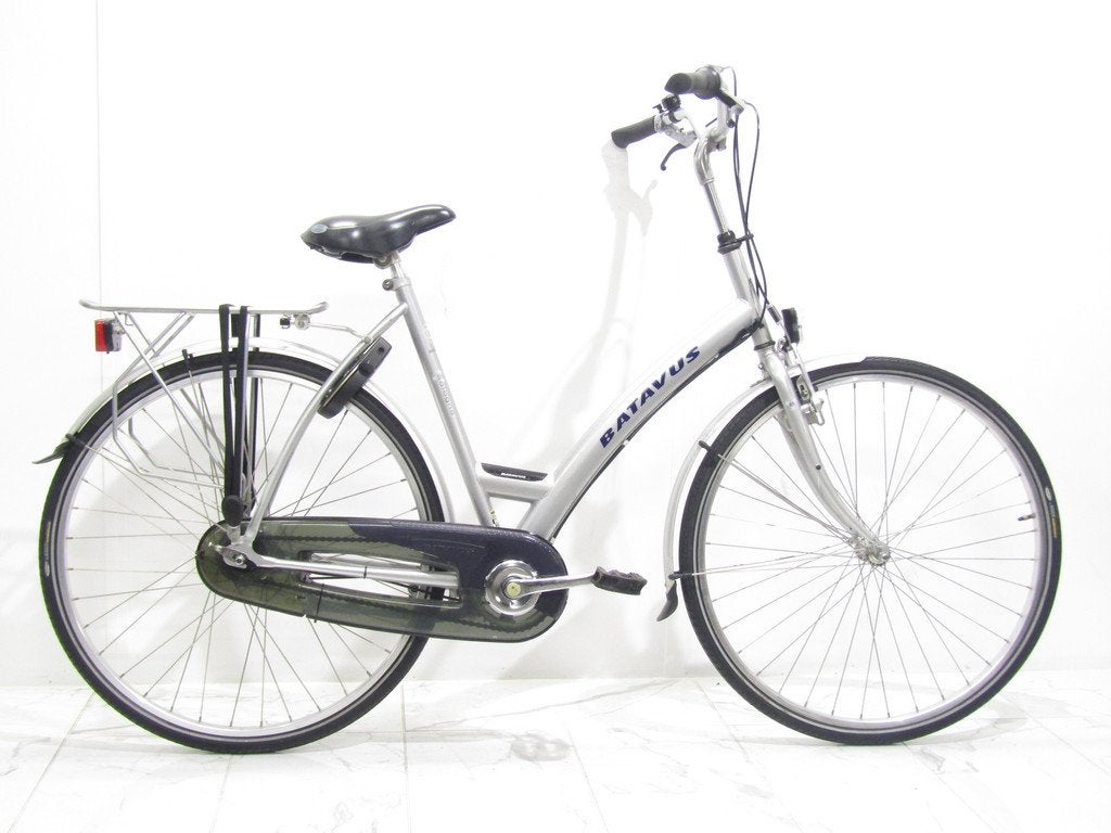 Batavus Bologna grijs dames 55cm 28inch, 53 tot 56 cm, Gebruikt, Batavus, Versnellingen