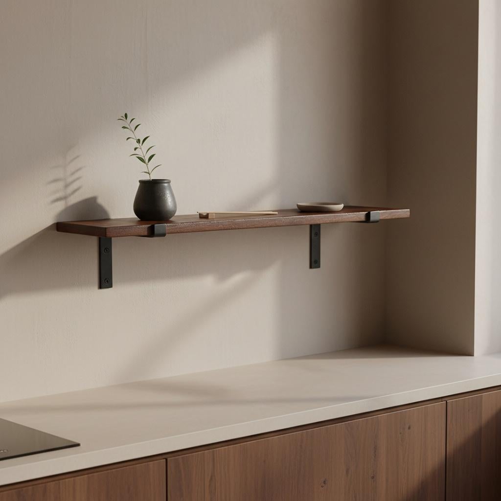 Stoere wandplank met beugels Raw afm 120, Ophalen, Nieuw