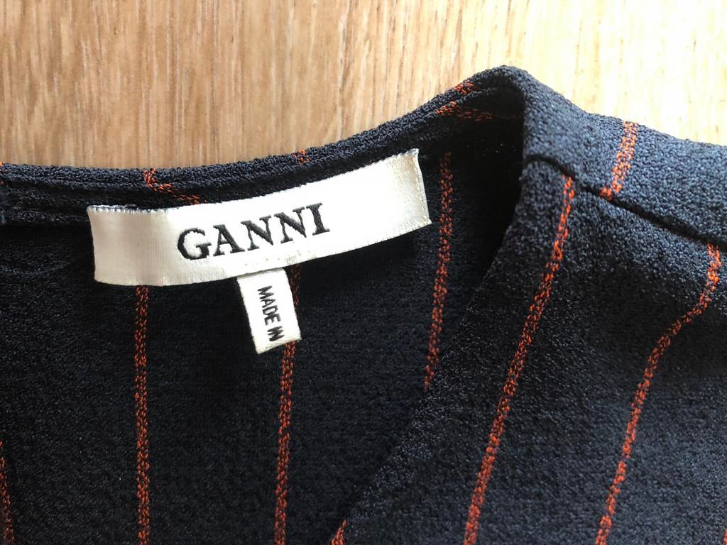 Aparte Ganni top, Verzenden, Zo goed als nieuw, Overige kleuren, Shirt of Top