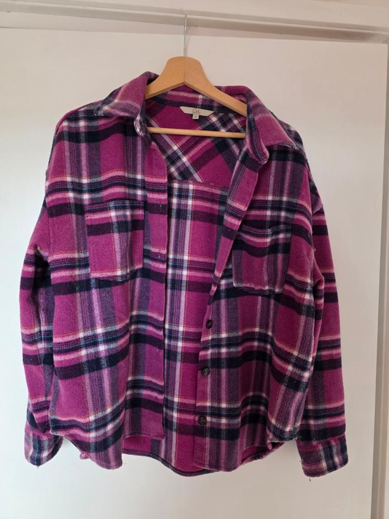 Dames Clockhouse houthakker overhemd maat 36 roze overcoat, Ophalen of Verzenden, Zo goed als nieuw, Clockhouse, Roze