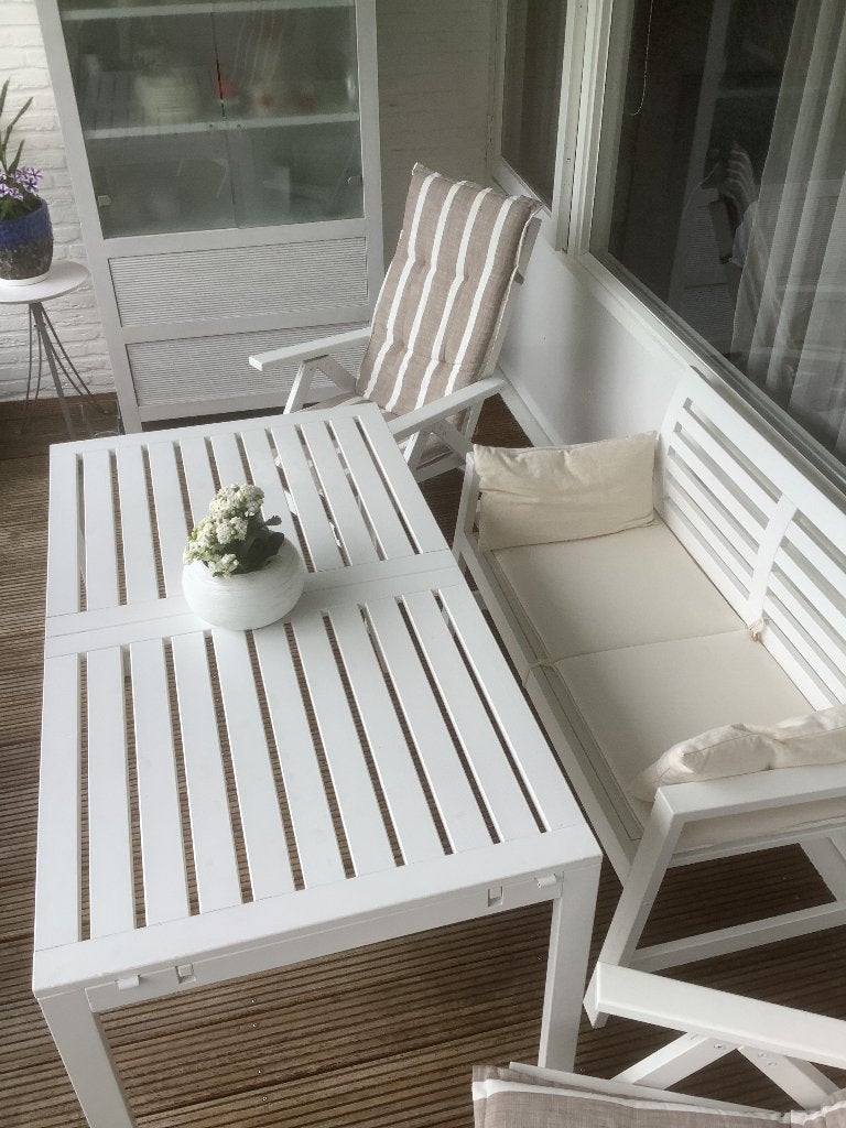 Terrasset, Tuin en Terras, Tuinsets en Loungesets, Ophalen, 4 zitplaatsen, Bank, Zo goed als nieuw
