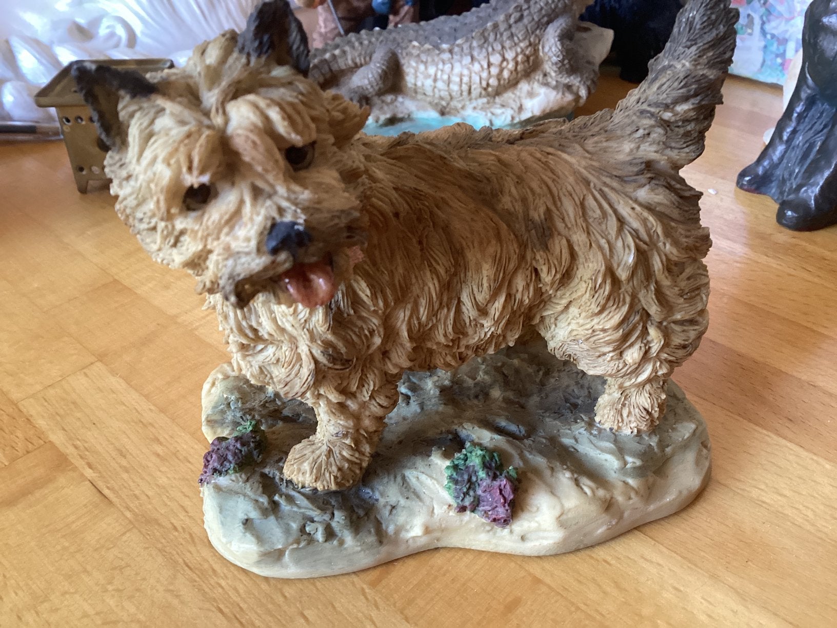 Cairn Terrier hoog 9 x 10.5 cm, Ophalen of Verzenden, Zo goed als nieuw