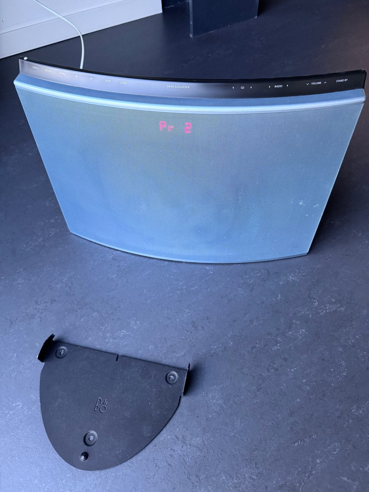 Lichtblauwe Bang & Olufsen BeoSound 1 Radio/CD-speler, Gebruikt, Draagbaar, Ophalen of Verzenden, Bang & Olufsen