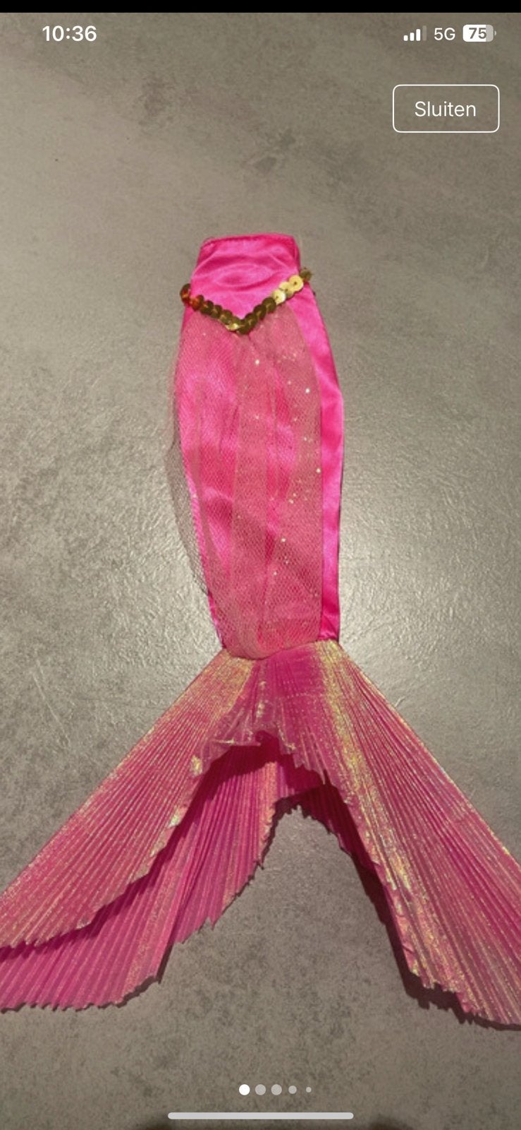Barbie mattel mermaid jurk, Bikiniset, Meisje, Ophalen of Verzenden, Zo goed als nieuw