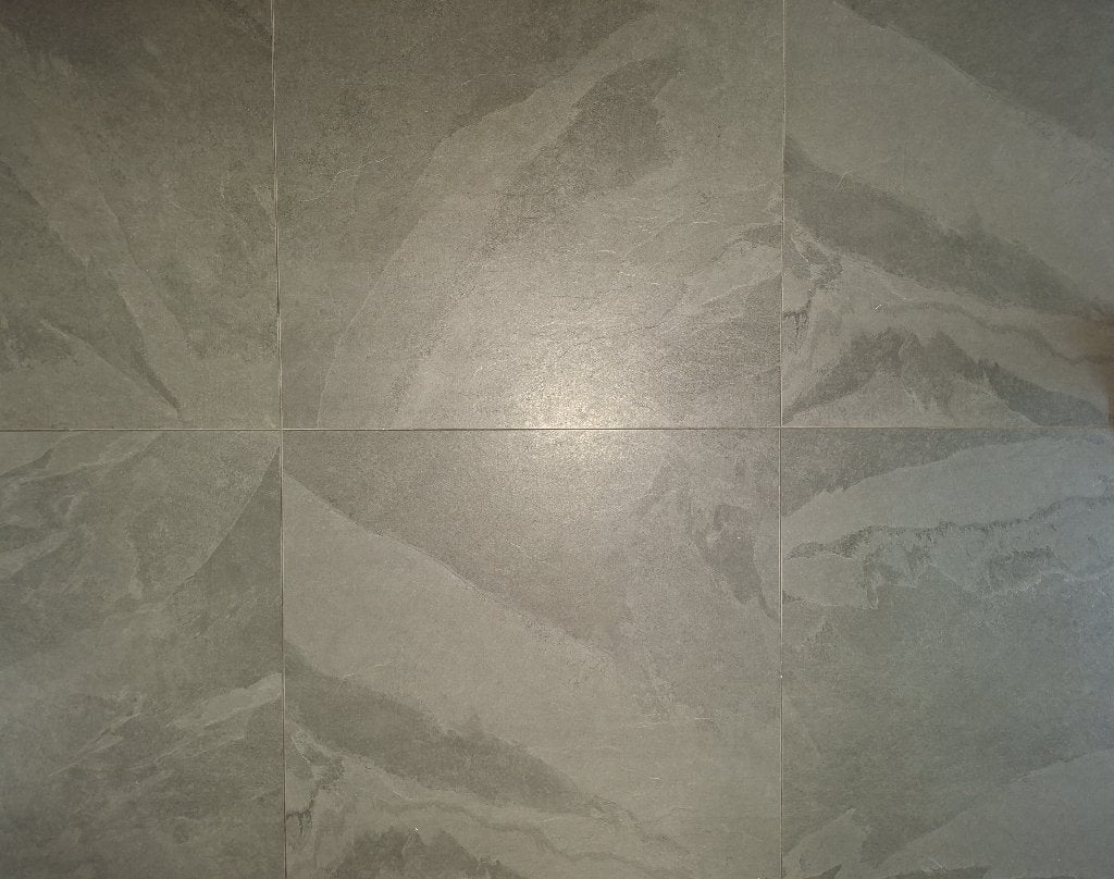 Antraciete tegels 80 x 80 12 stuks incl. plint, Ophalen, 30 cm of meer, Gebruikt, Steen of Klei