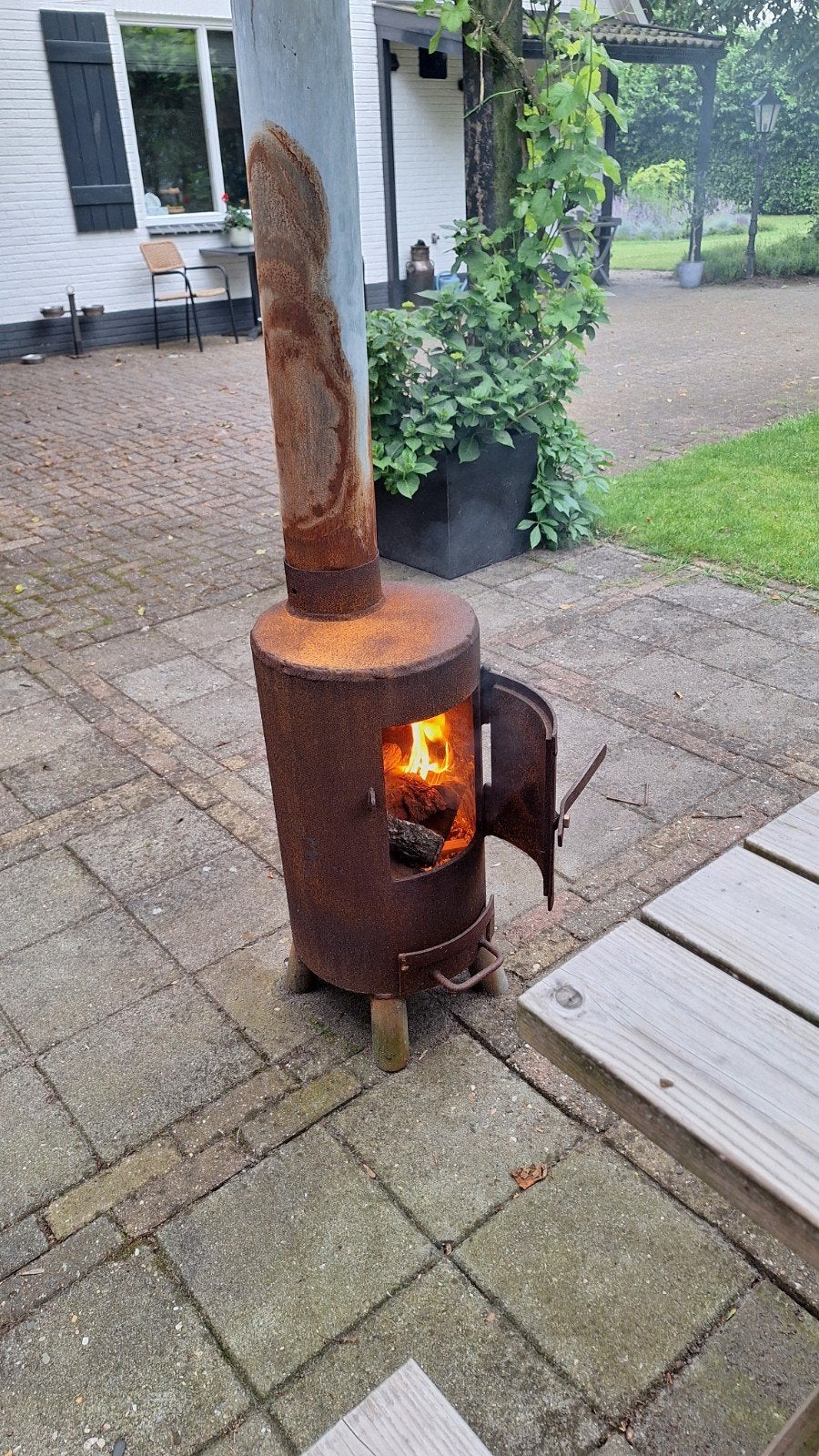 Buitenkachel, Ophalen, Nieuw