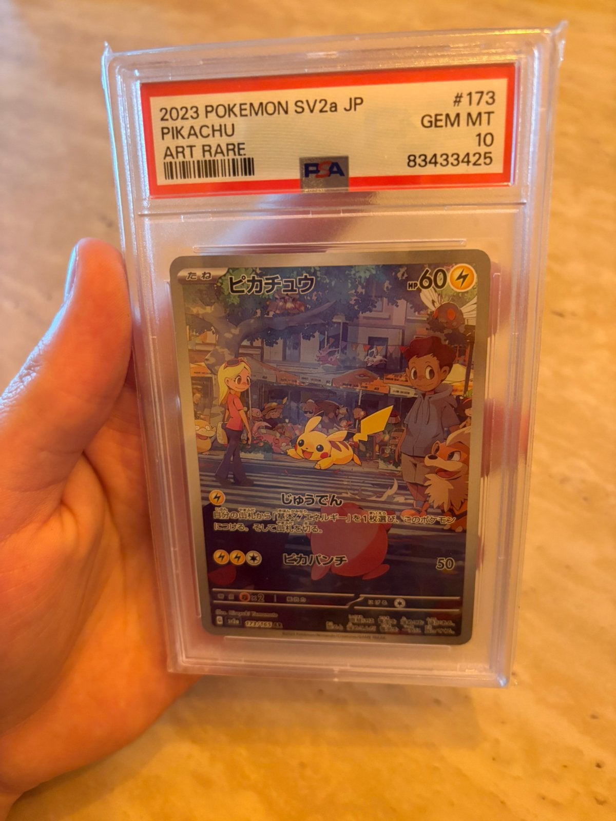 Pikachu 151 JP PSA 10, Hobby en Vrije tijd, Verzamelkaartspellen | Pokémon, Ophalen of Verzenden, Zo goed als nieuw