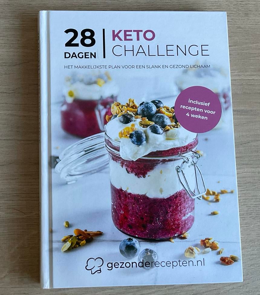 28 Dagen Keto Challenge - Het makkelijkste plan, Boeken, Hoofdgerechten, Nieuw, Ophalen of Verzenden, Gezond koken