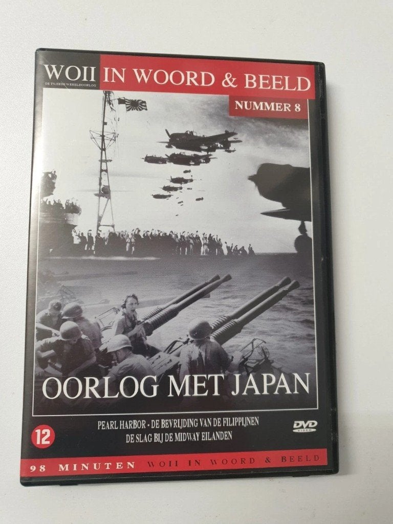 DVD Oorlog met Japan WOII in Woord & Beeld Nummer 8, Vanaf 12 jaar, Ophalen of Verzenden, Zo goed als nieuw, Oorlog of Misdaad