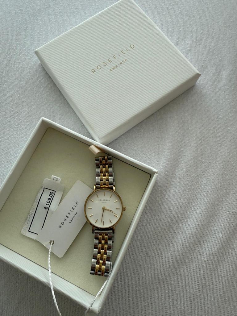 Rosefield horloge goud/zilver, nieuw in doos, Overige merken, Staal, Polshorloge, Nieuw