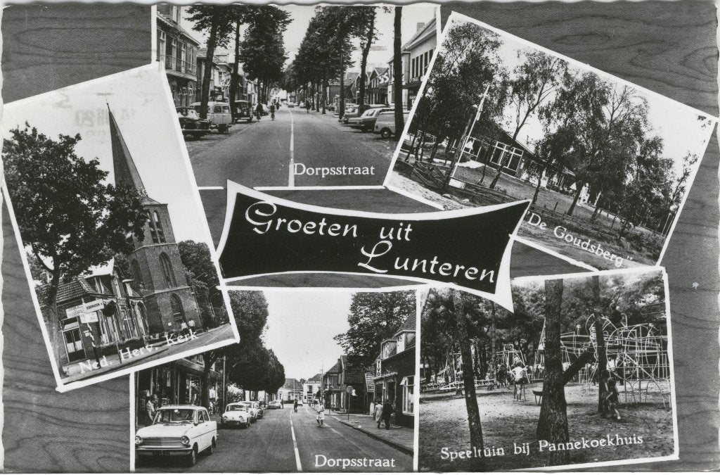 Lunteren 5 luik Groeten uit  1969, Verzenden, 1960 tot 1980, Gelopen, Gelderland