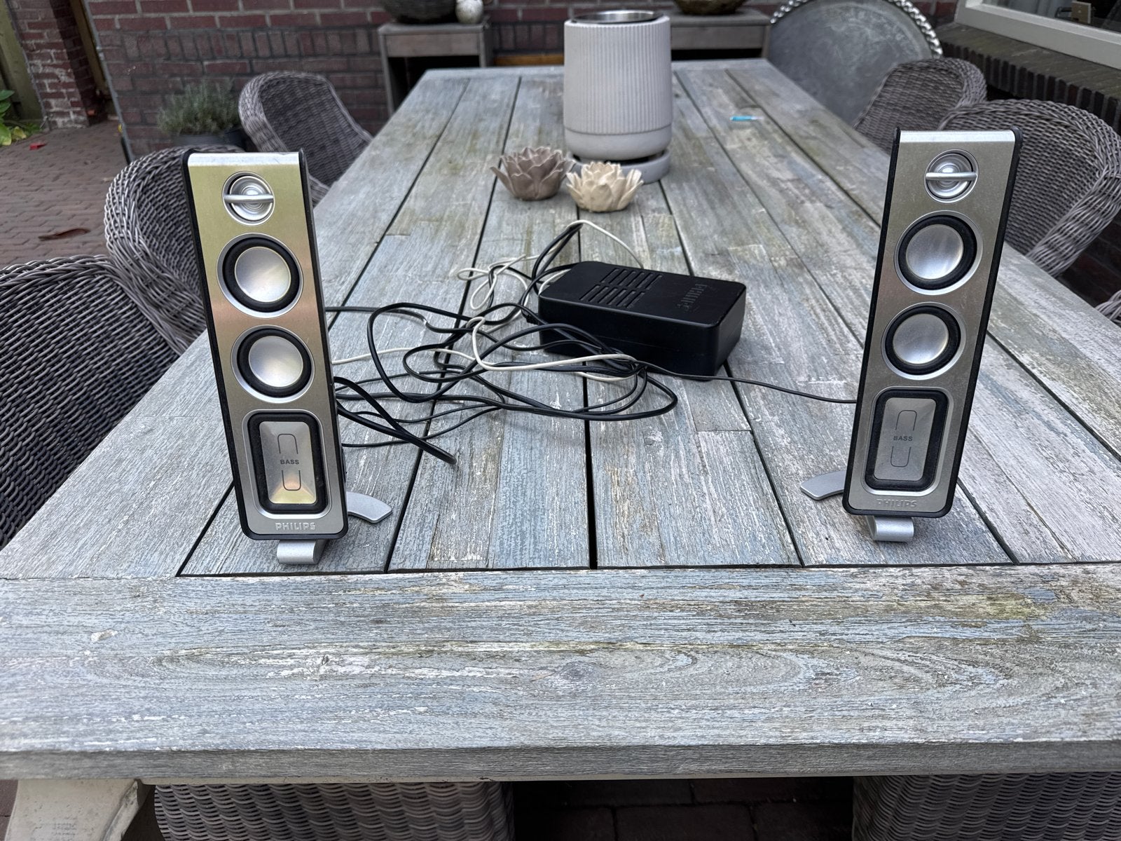 Philips speakerset - Compact en helder geluid, Ophalen, Stereo speakers, Philips, Gebruikt