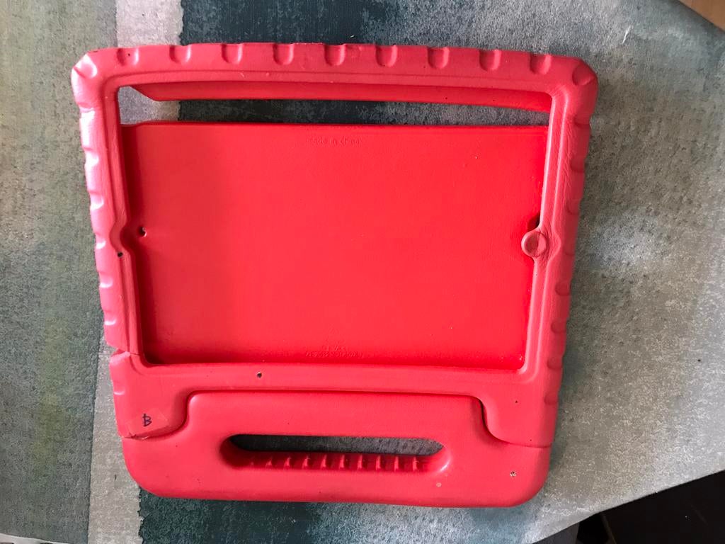 Rood tablet hoes kinder tablet kleine tablet smijtproef, Verzenden, Gebruikt, 10 inch, Bescherming voor- en achterkant