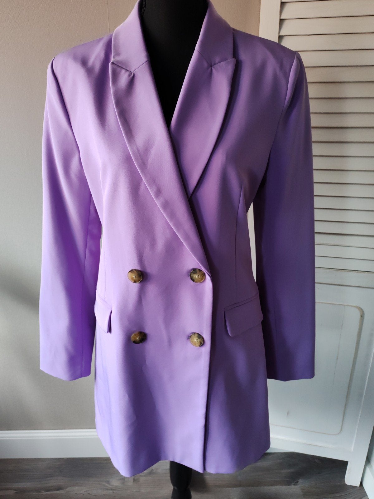 Nieuwe Stradivarius blazer lila paars maat L, Maat 42/44 (L), Nieuw, Ophalen of Verzenden, Jasje