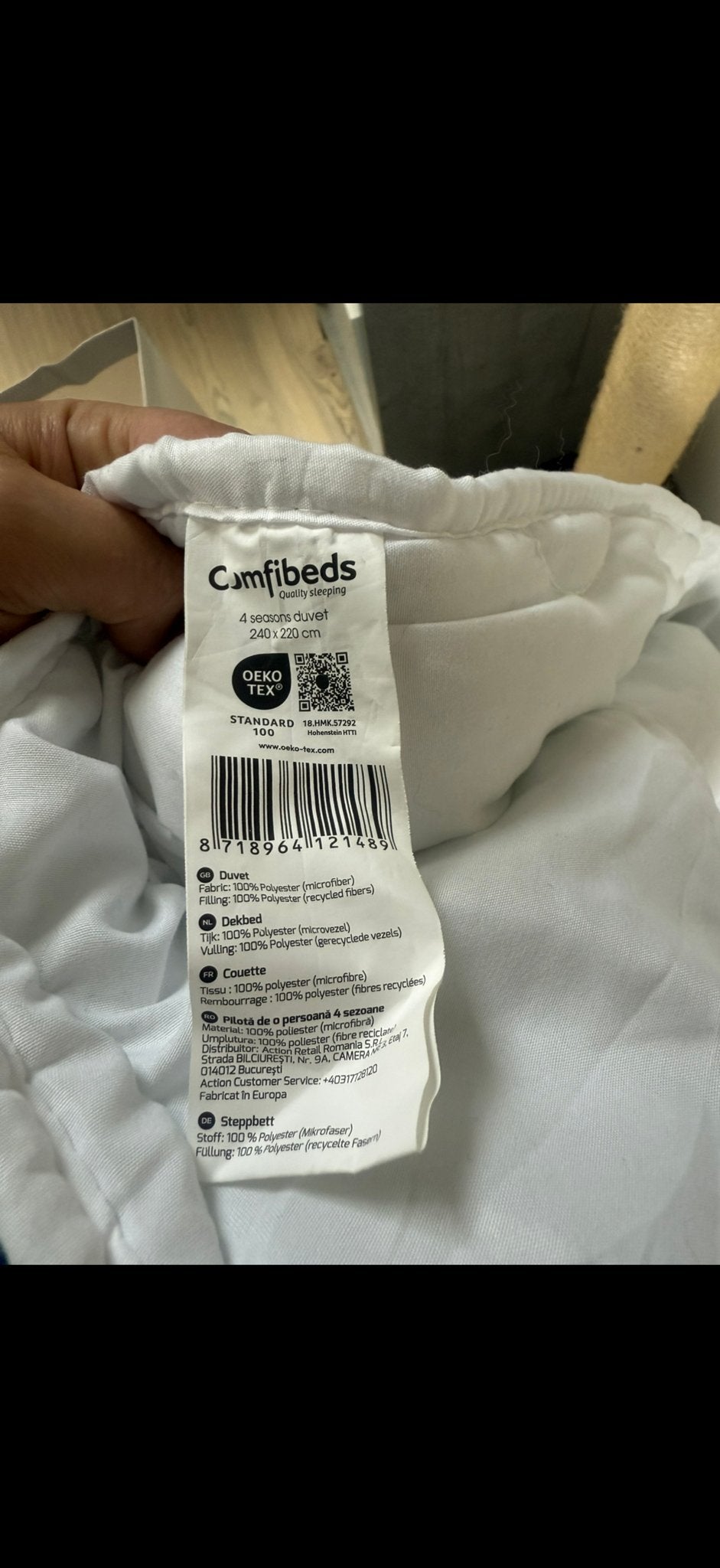 Nieuw Comfibeds 4 Seizoenen Dekbed - 240x220 cm, Huis en Inrichting, Ophalen, Anti-allergisch, Wit, Tweepersoons