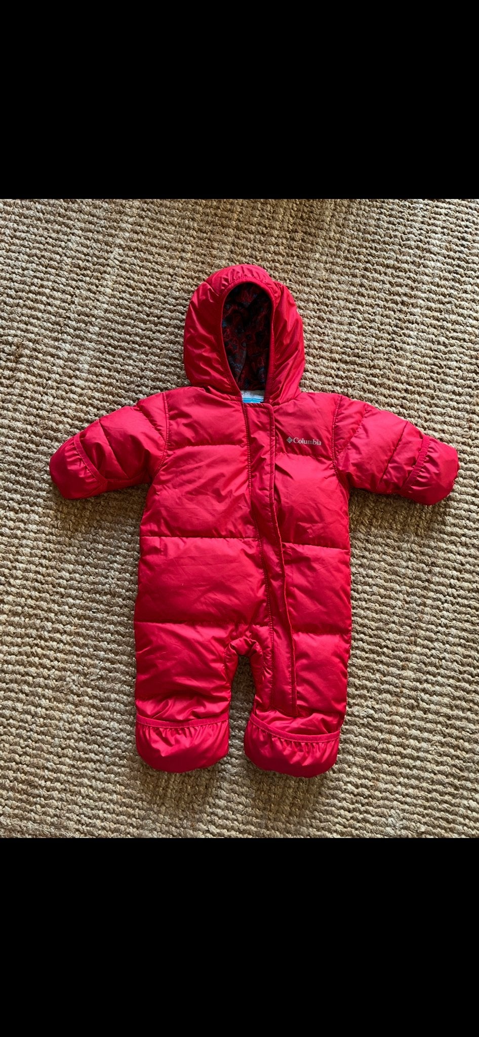 Columbia skipak rood 3-6 maanden, Ophalen of Verzenden, Zo goed als nieuw, Jongetje of Meisje