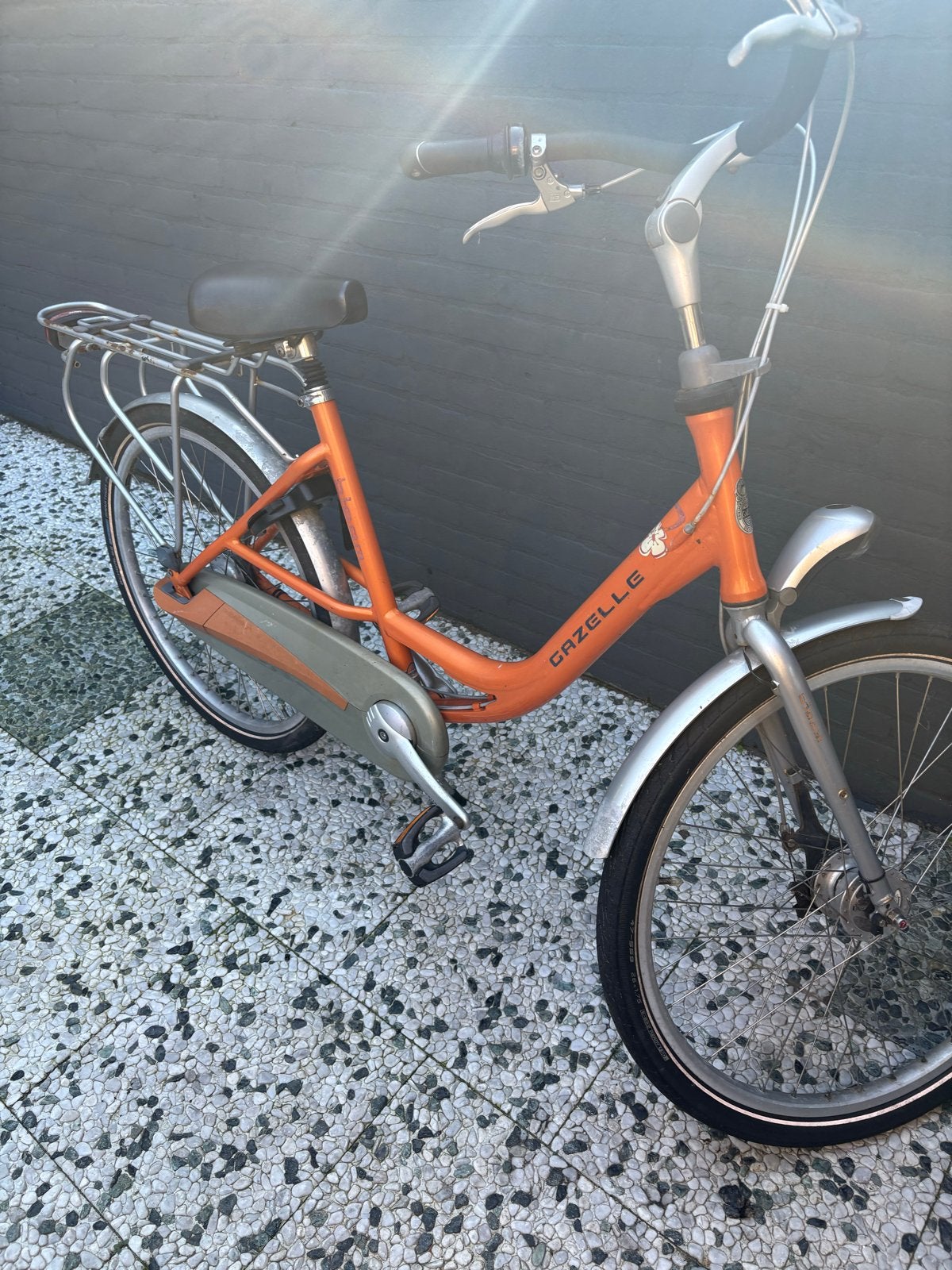 Gazelle Damesfiets - Oranje - 7 Versnellingen, Gebruikt, Velgrem, Versnellingen, Ophalen of Verzenden