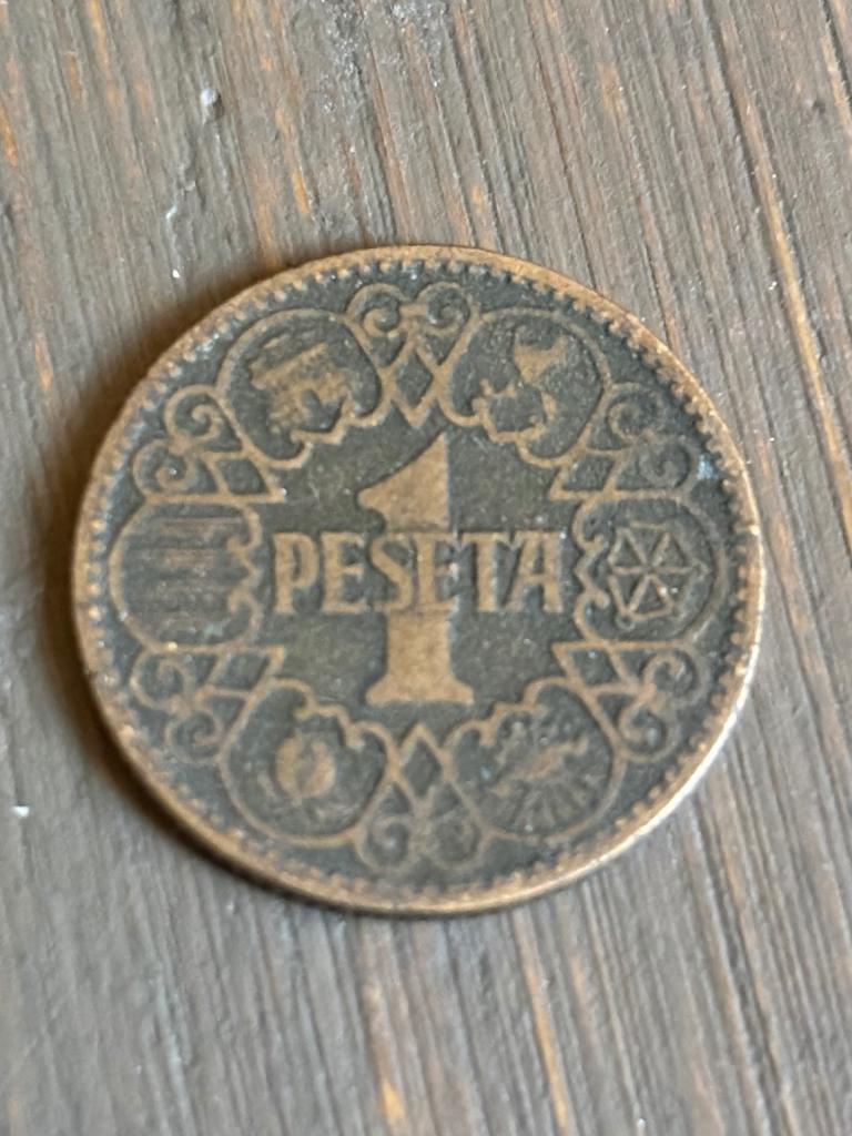 1 Peseta 1944 Spanje, Ophalen of Verzenden, Overige landen, Losse munt