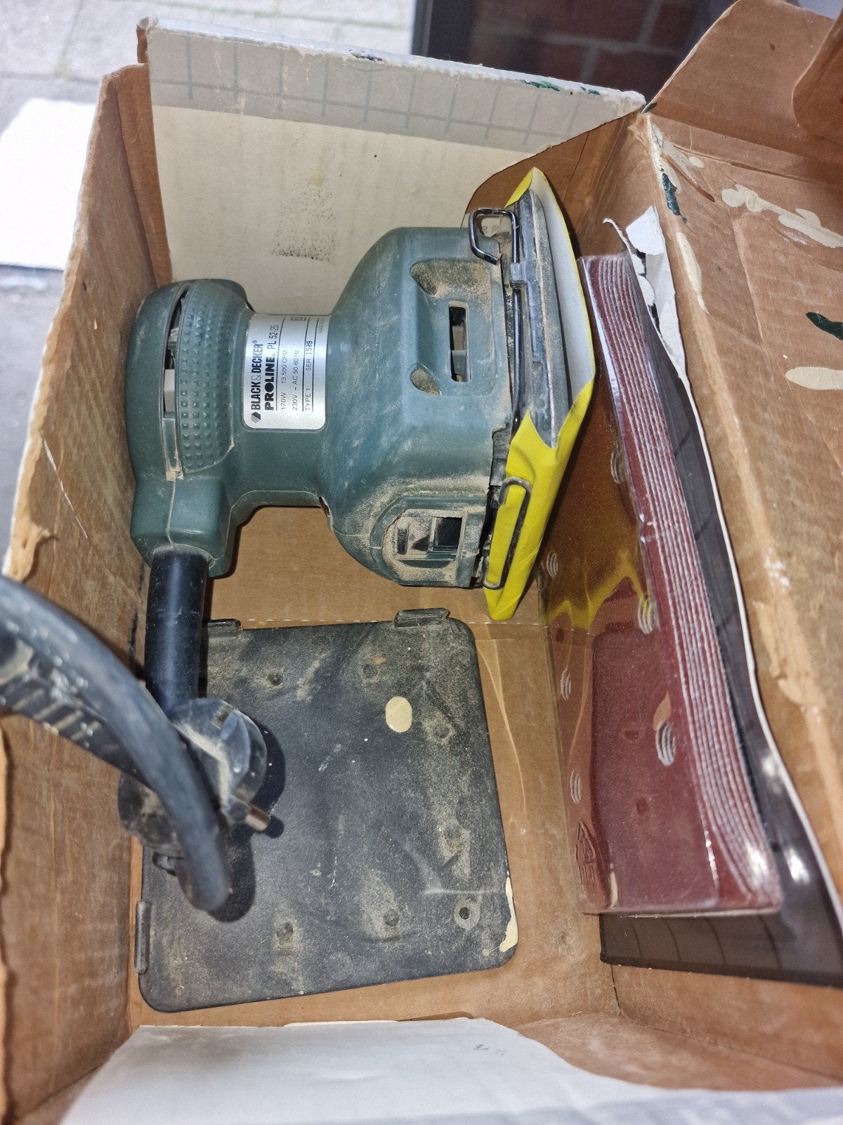 Black & Decker Proline PL52 Vlakschuurmachine, Ophalen of Verzenden, Gebruikt, Minder dan 600 watt, Vlakschuurmachine