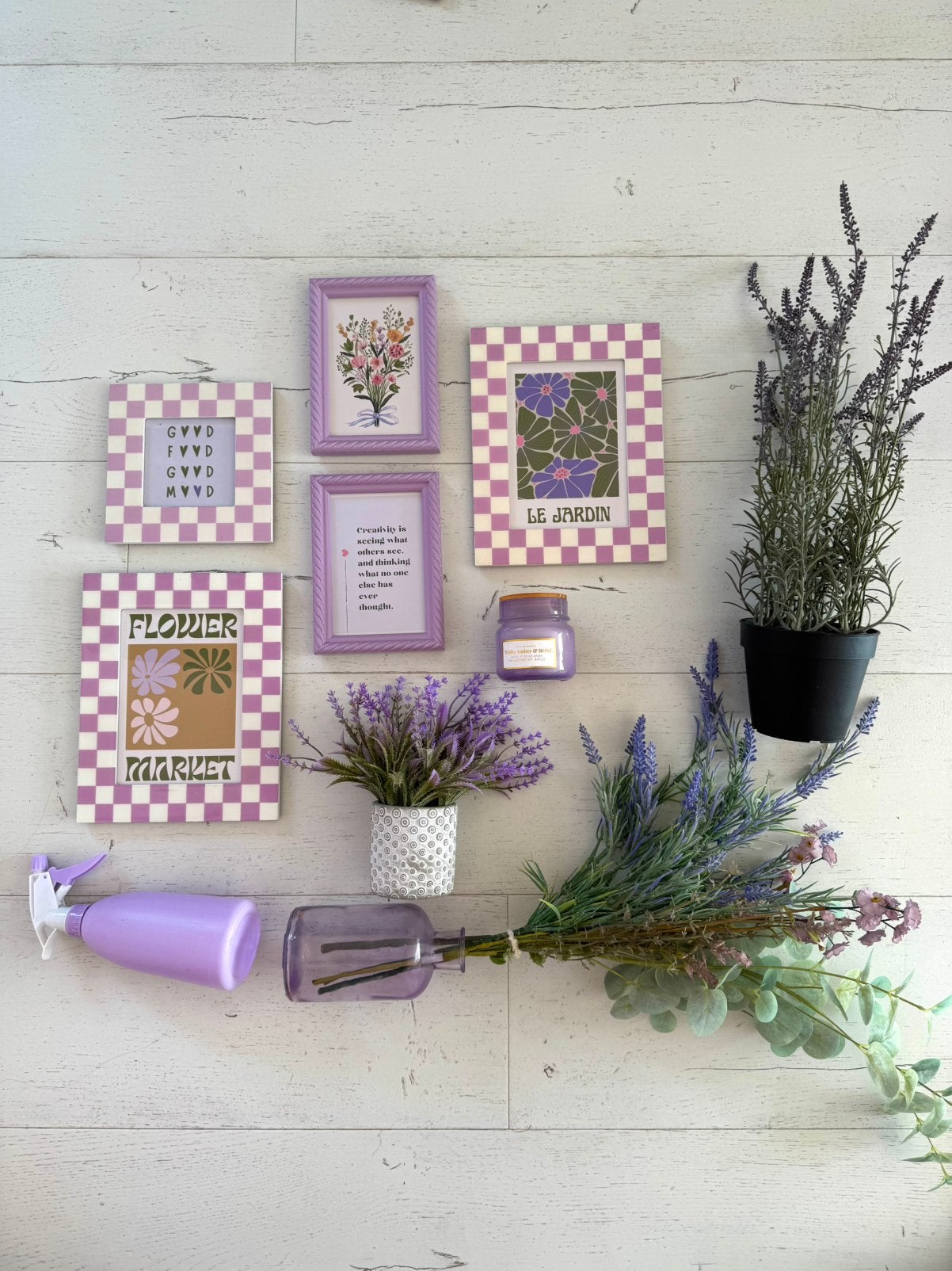 Lila paars woondecoratie, Ophalen of Verzenden, Zo goed als nieuw, Paars, Decoratieobject