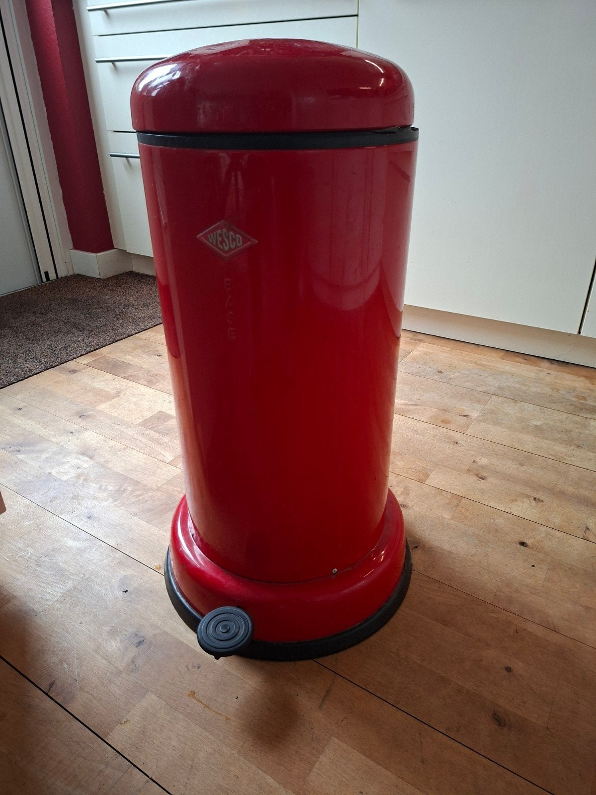 Wesco Baseboy Pedaalemmer Rood - 20 Liter, Ophalen, 50 – 75, Gebruikt, Met pedaal