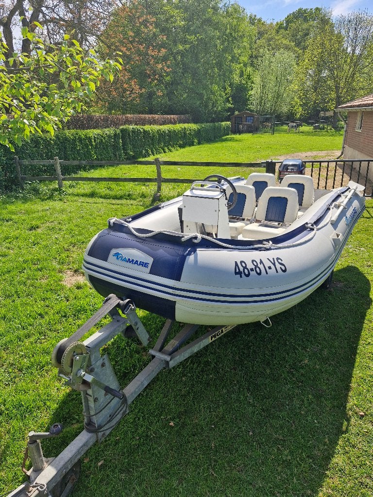 Rubberboot Hypalon, Watersport en Boten, Aluminium, Gebruikt, Inclusief motor, Ophalen