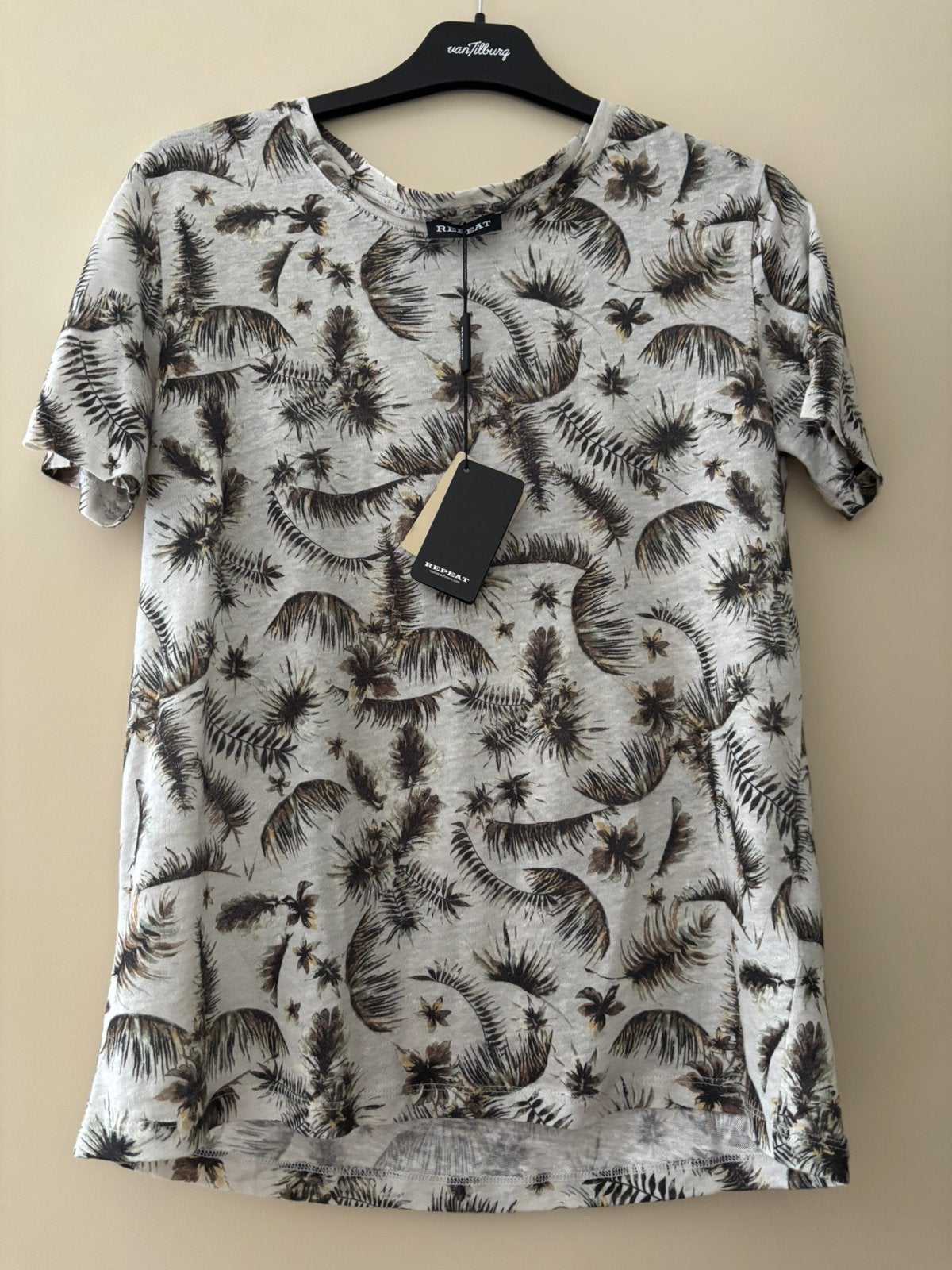 Repeat shirt maat 36 nieuw, Beige, Ophalen of Verzenden, Zo goed als nieuw, Korte mouw